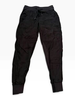 Anthropologie black joggers size XS